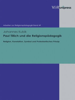 cover image of Paul Tillich und die Religionspädagogik